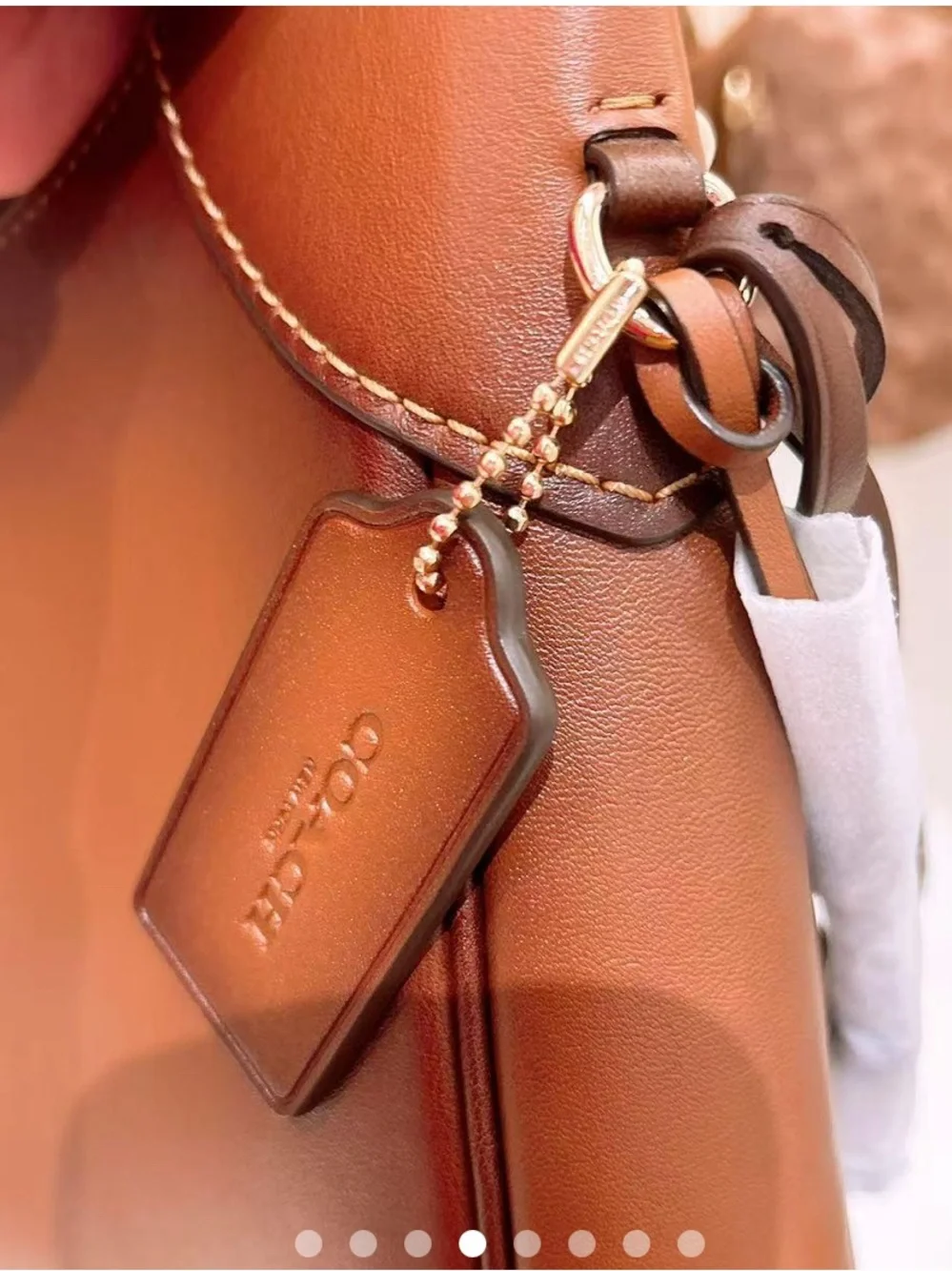 Coach Ella bag in Redwood burnished leather